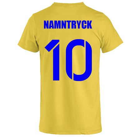 Sverige T-Shirt Gul Jr