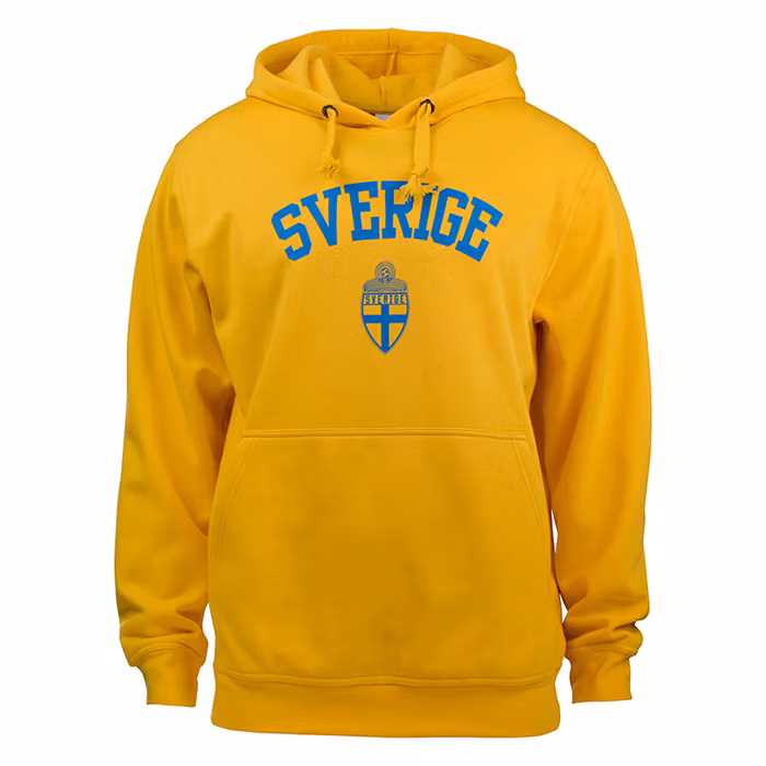 Sverige Hoodie Gul Jr