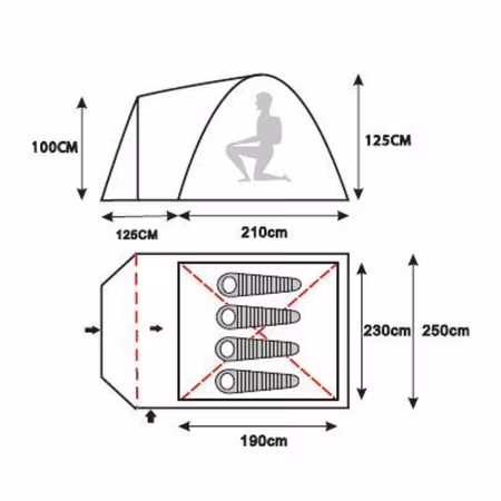 Oregon Trail Tält Hamra 4