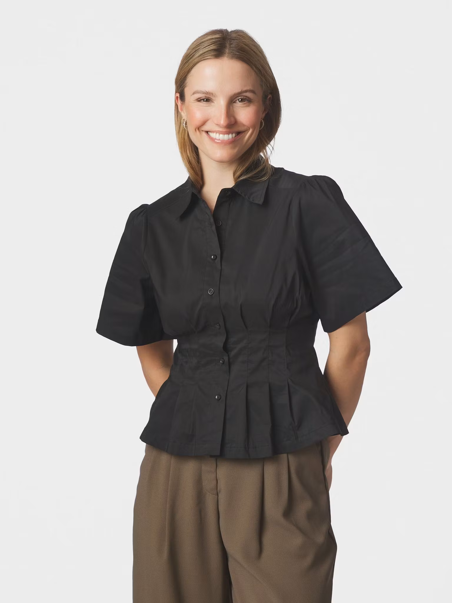Neo Noir - Balara Poplin Shirt (Black)