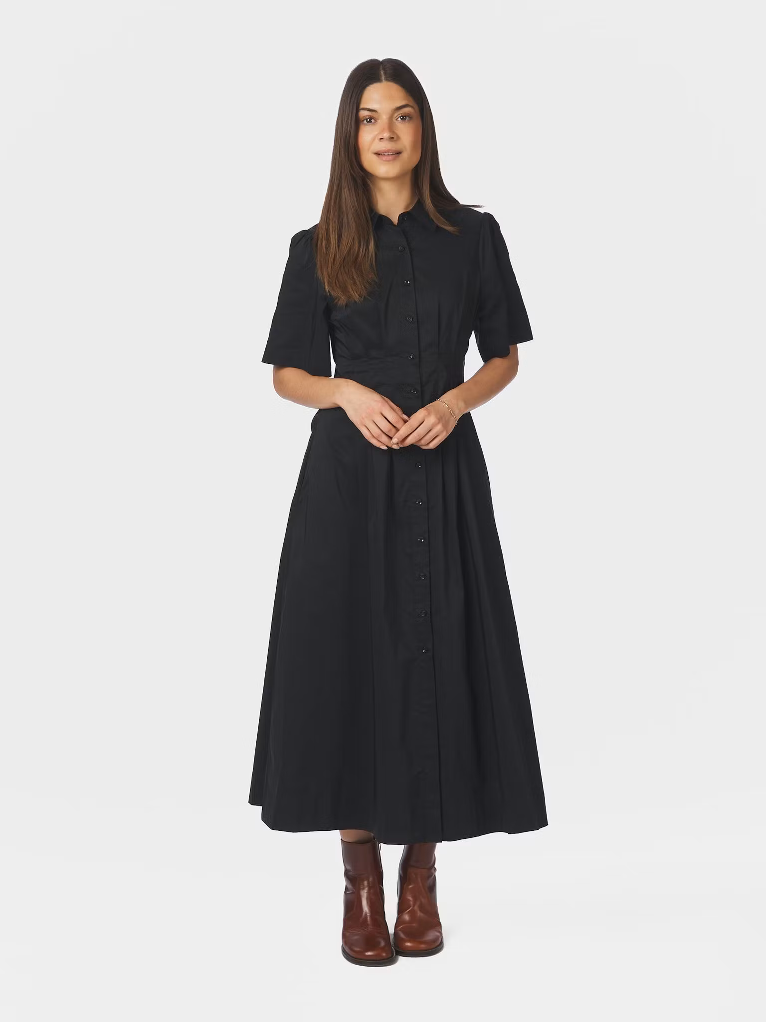 Neo Noir - Baia Poplin Dress (Black)