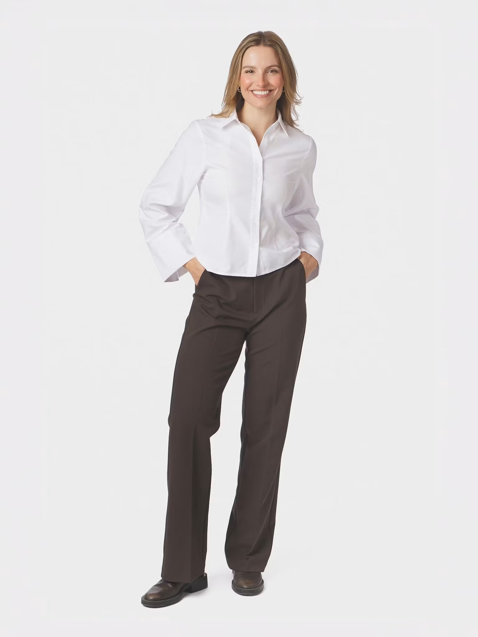 Neo Noir - Rosa Oxford Shirt (White)