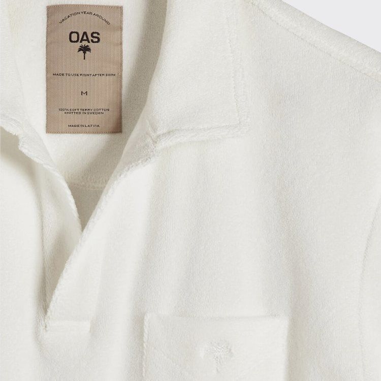 White Polo Terry Shirt