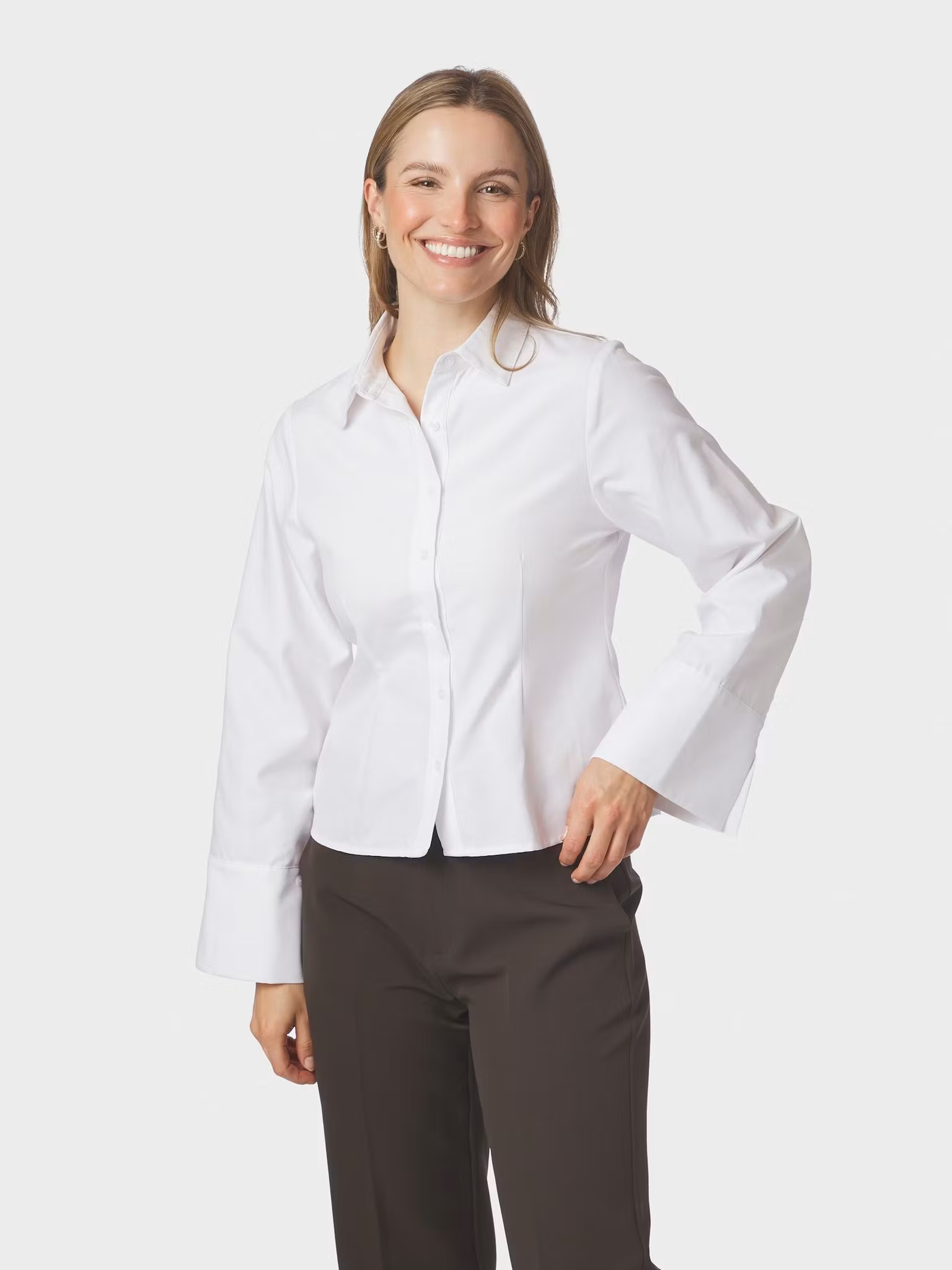 Neo Noir - Rosa Oxford Shirt (White)