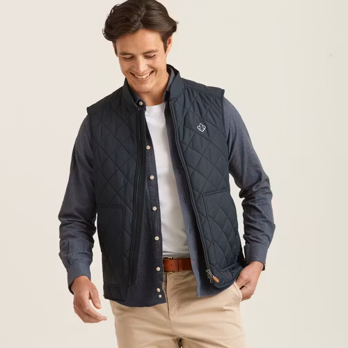 Morris - Kensington Quilted Vest, Blue