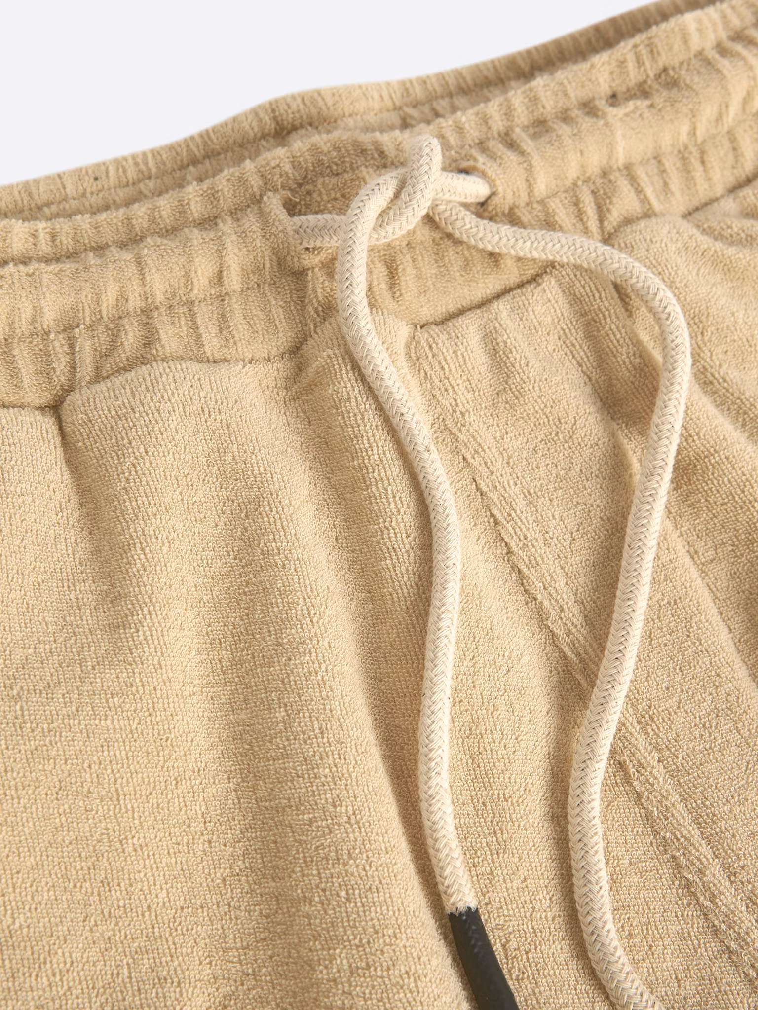 Beige Terry Shorts