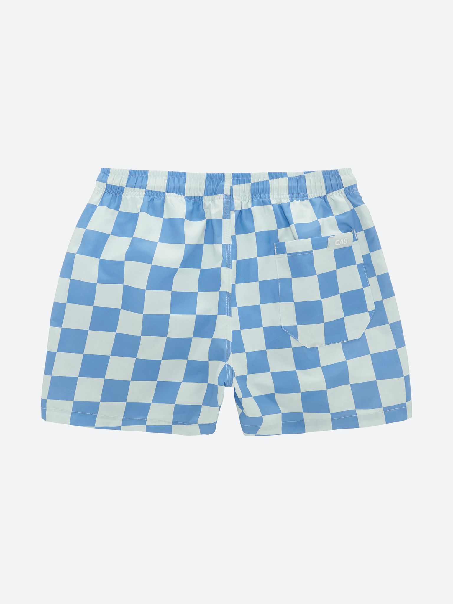 Blue Chess Swim Shorts