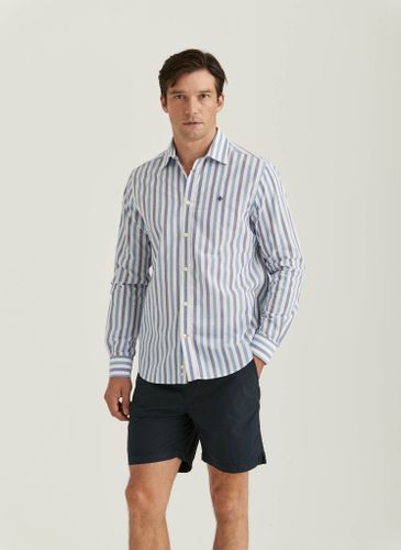 Morris - Summer Stripe Shirt, Blue