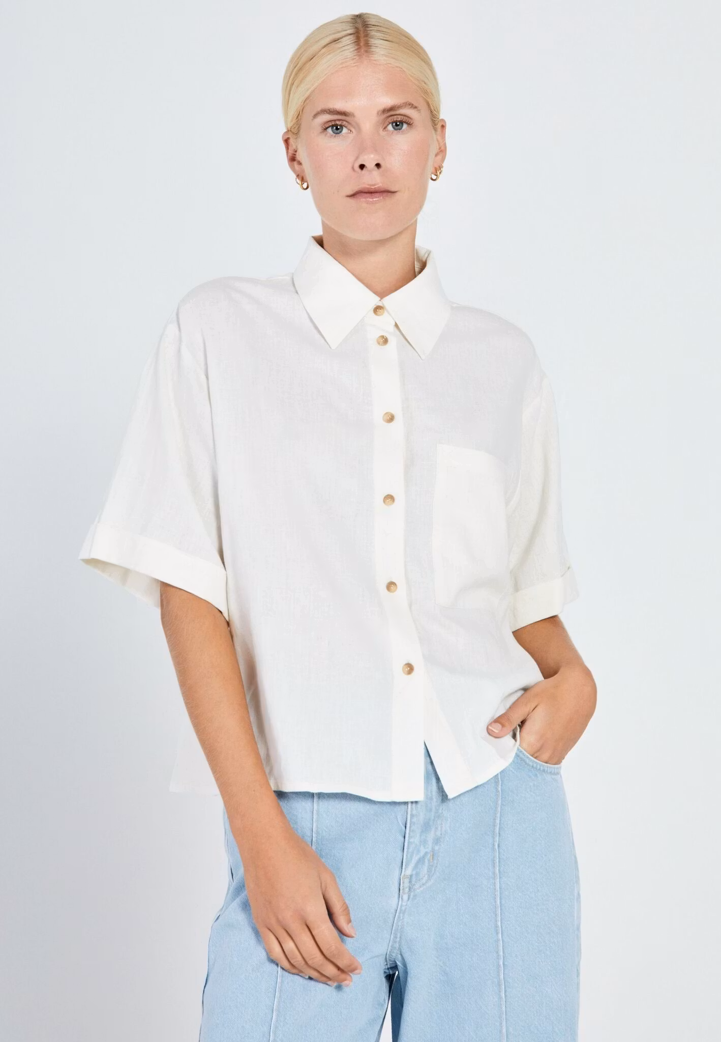 NORR - Esma Short Shirt (Offwhite)