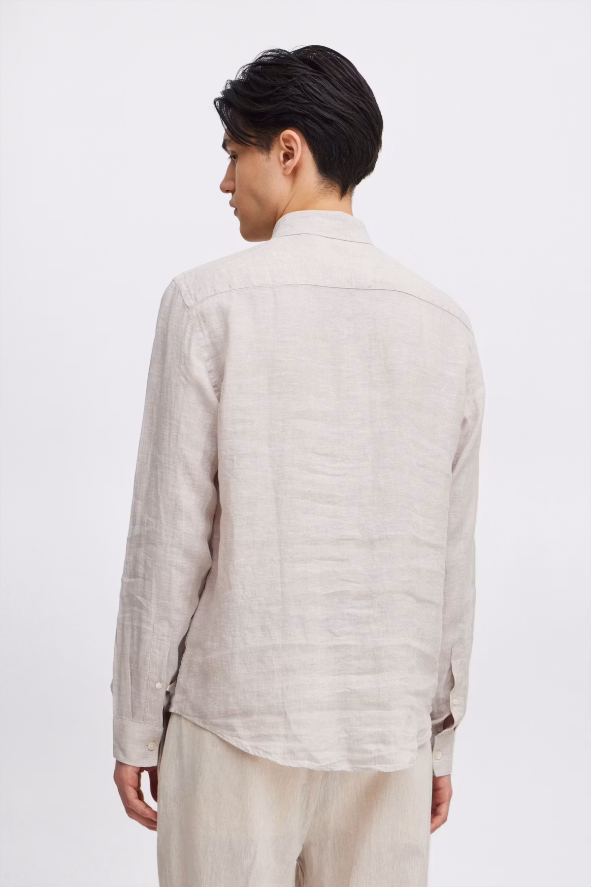 CF - Anton BD LS Linen Shirt, Gray