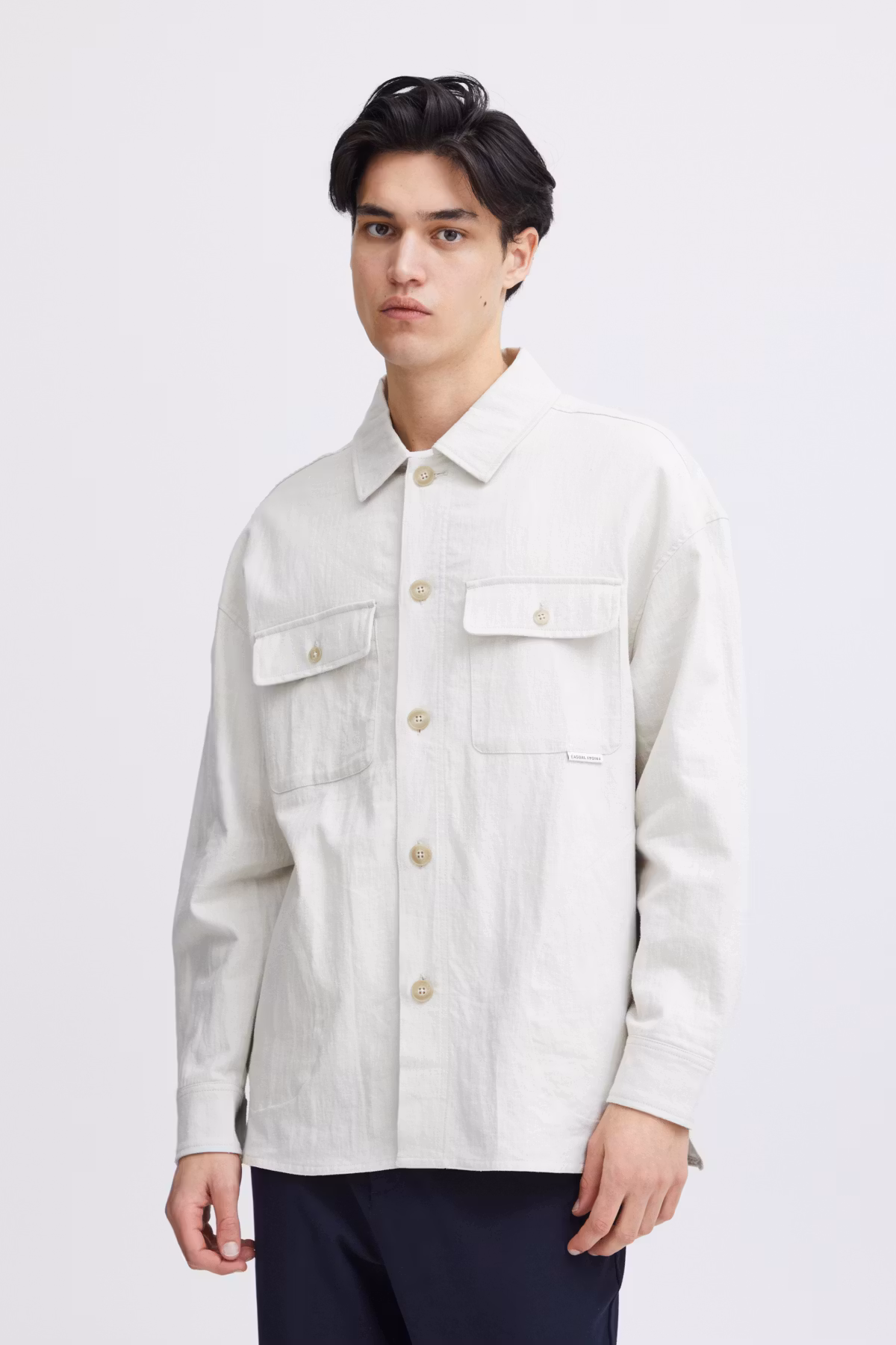 CF - August Linen Mix Overshirt (Light Sand)