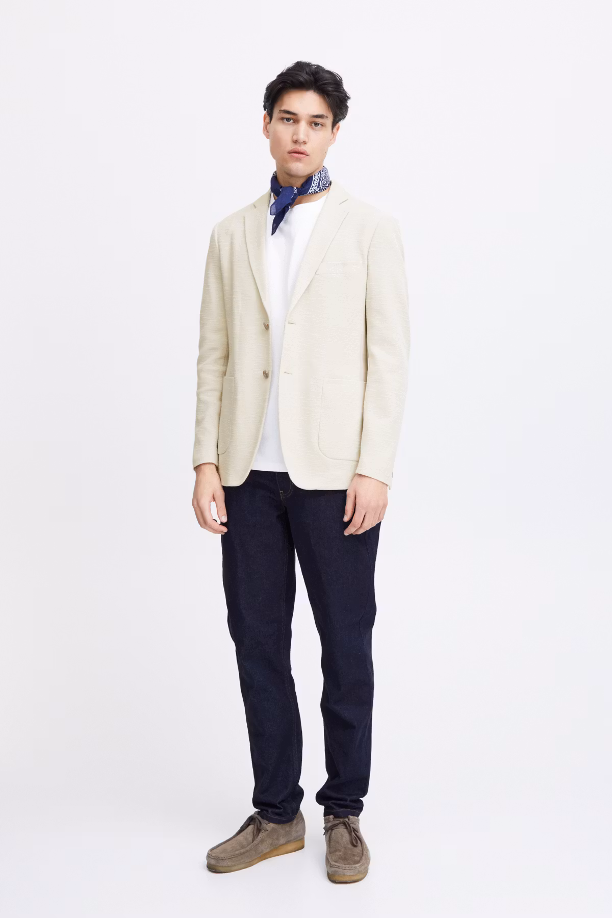CF - Bille Slub Yarn Blazer (Stone)