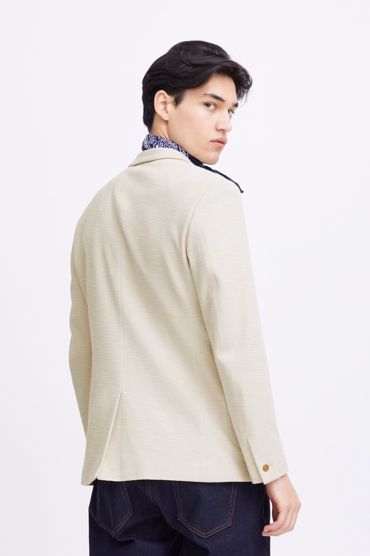 CF - Bille Slub Yarn Blazer (Stone)