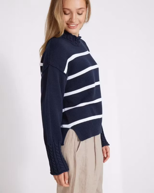 Holebrook - Ester Crew (Navy/ White)