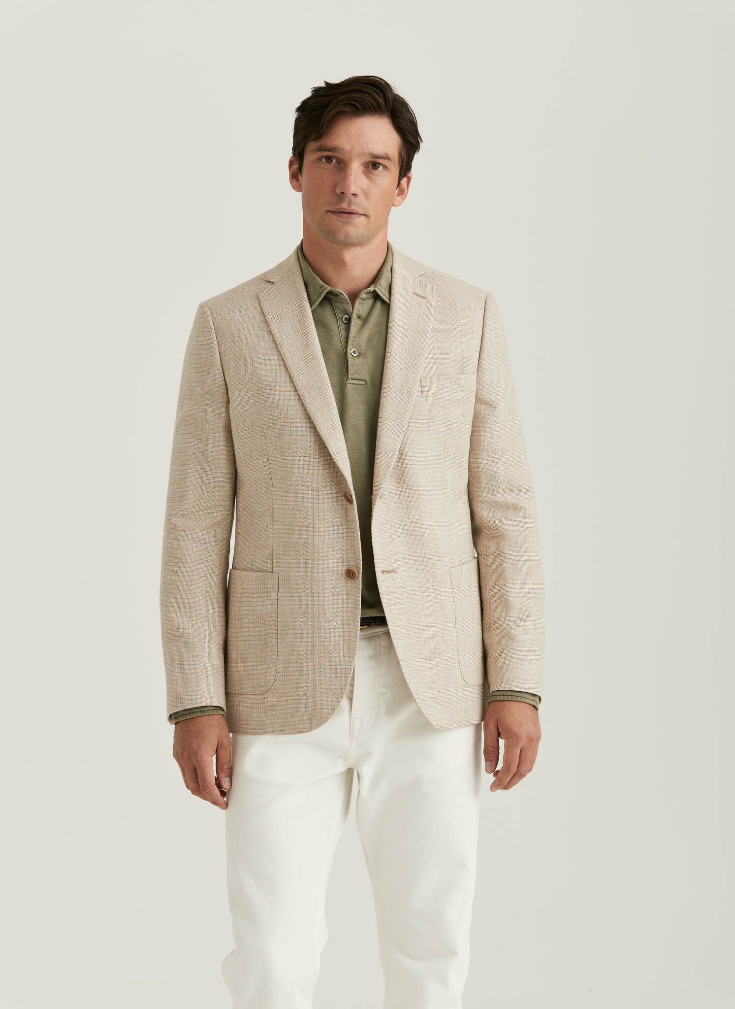 Morris - Archie Glencheck Jkt, Khaki