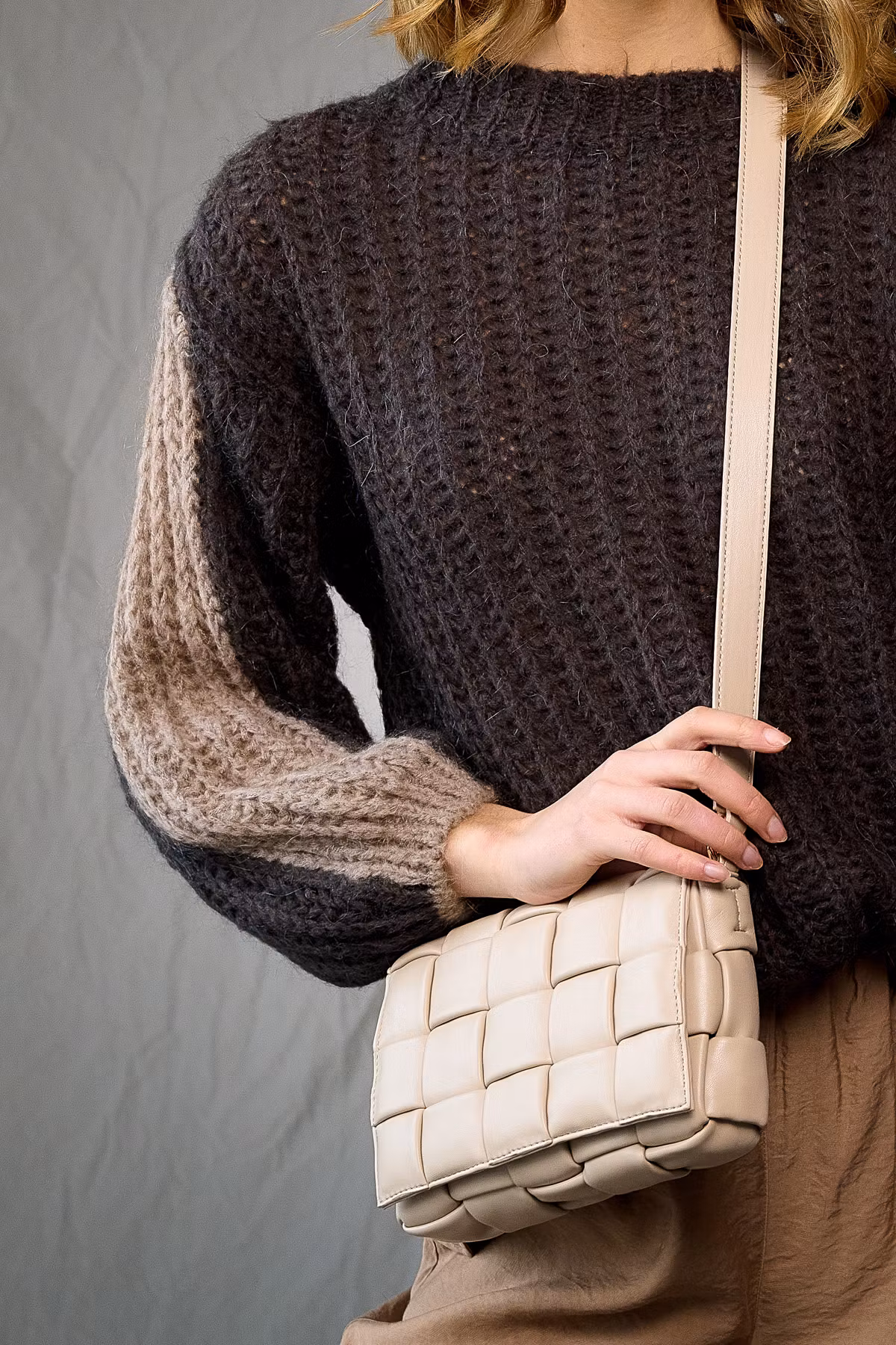 Noella - Brick Bag, Beige
