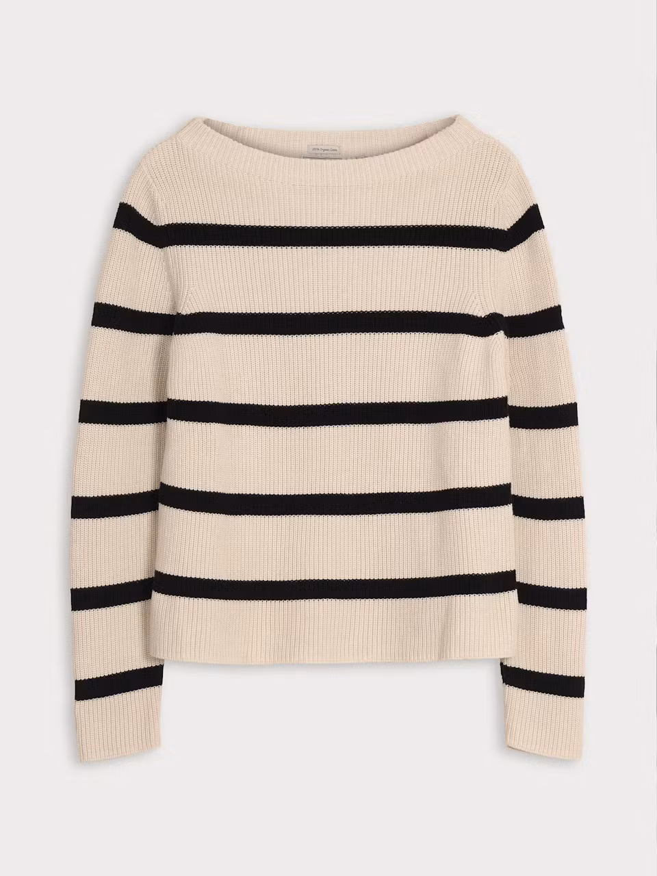 Boomerang - Leonie Organic Cotton Sweater Stripe, Offwhite