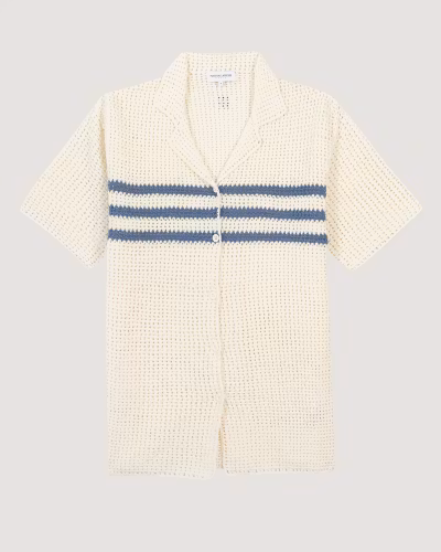 Maison Labiche - Crochète Beuret Shirt, Cream Azur