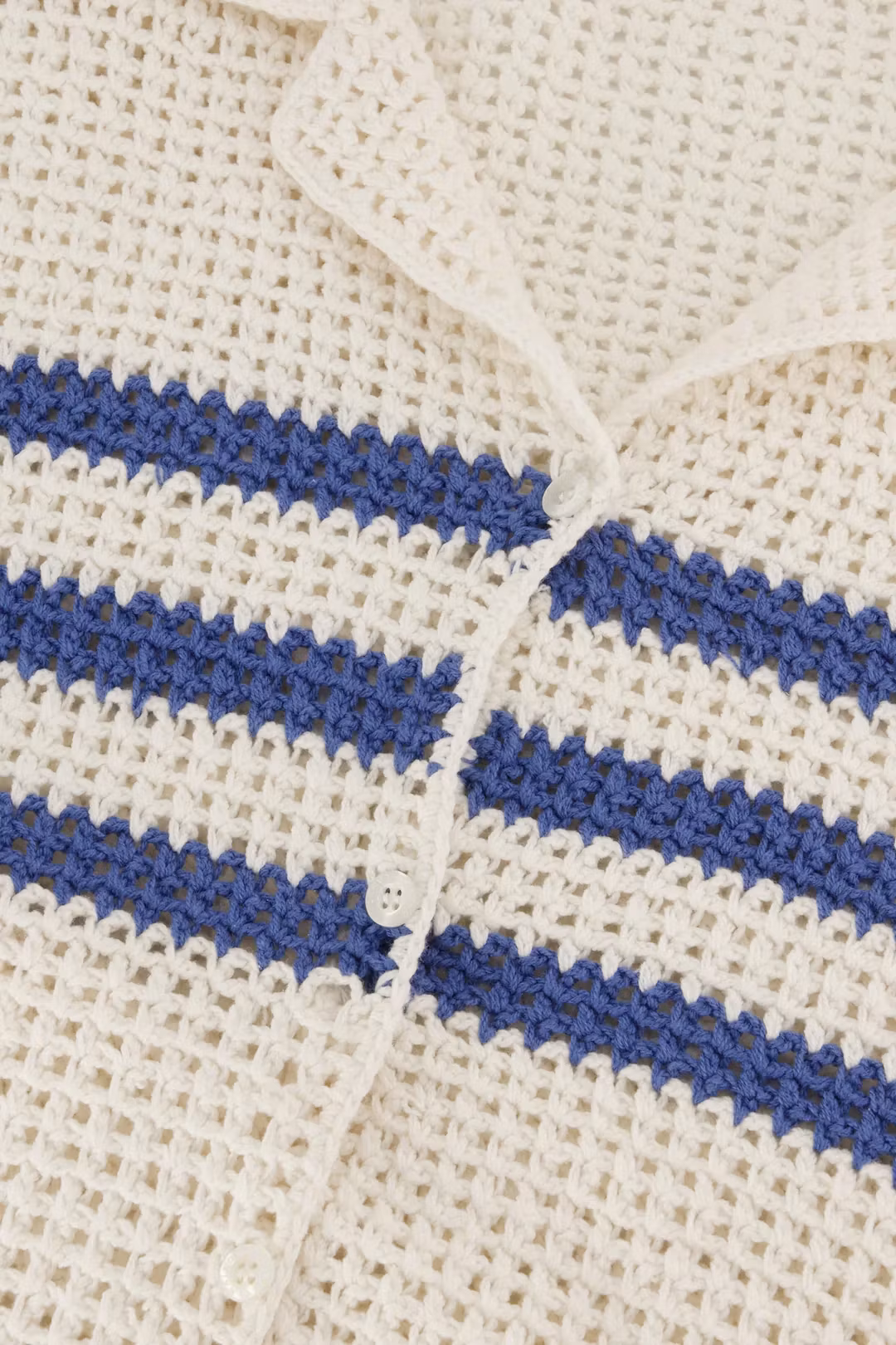 Maison Labiche - Crochète Beuret Shirt, Cream Azur