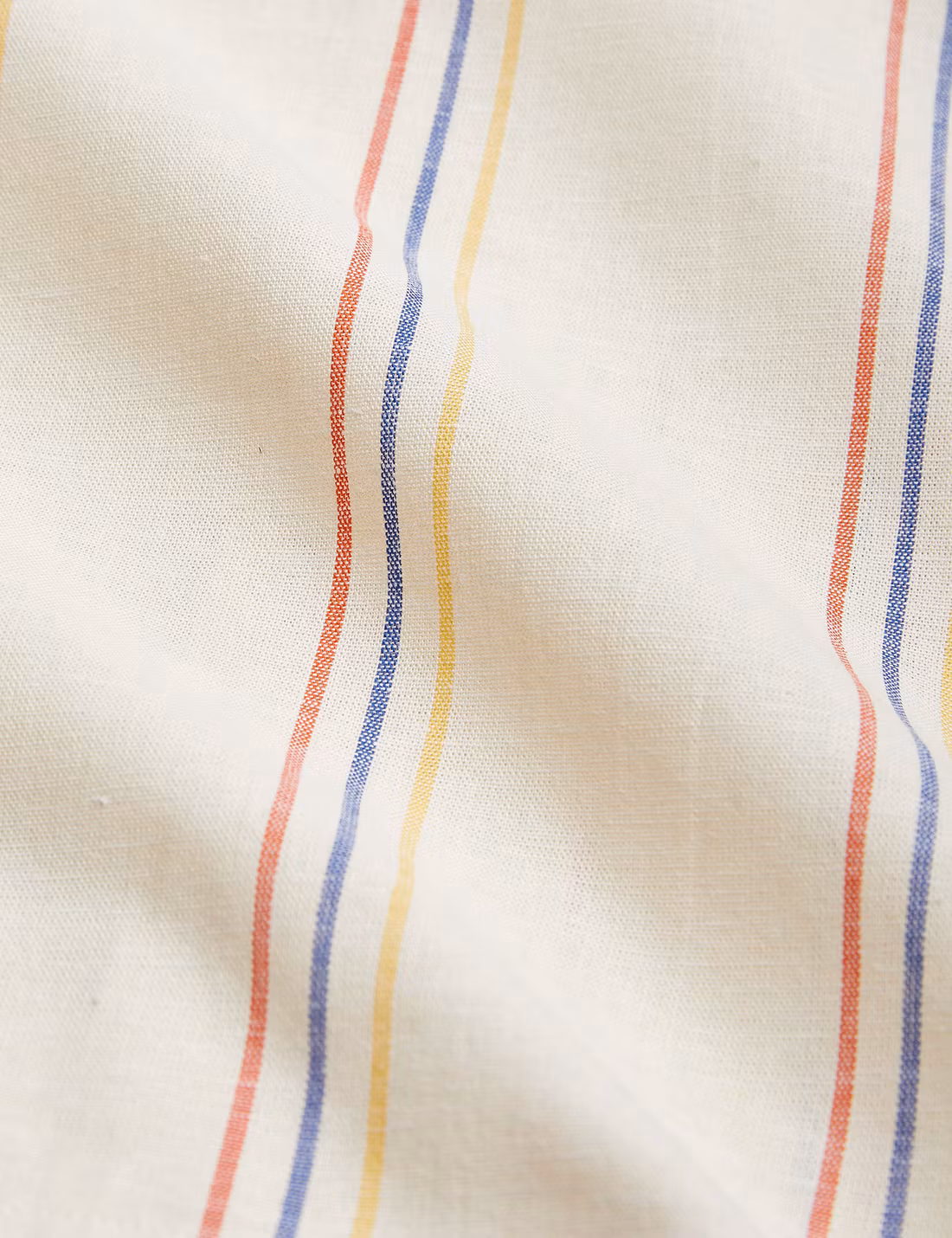 Mini Rodini - Stripe y/d woven ss dress, Offwhite