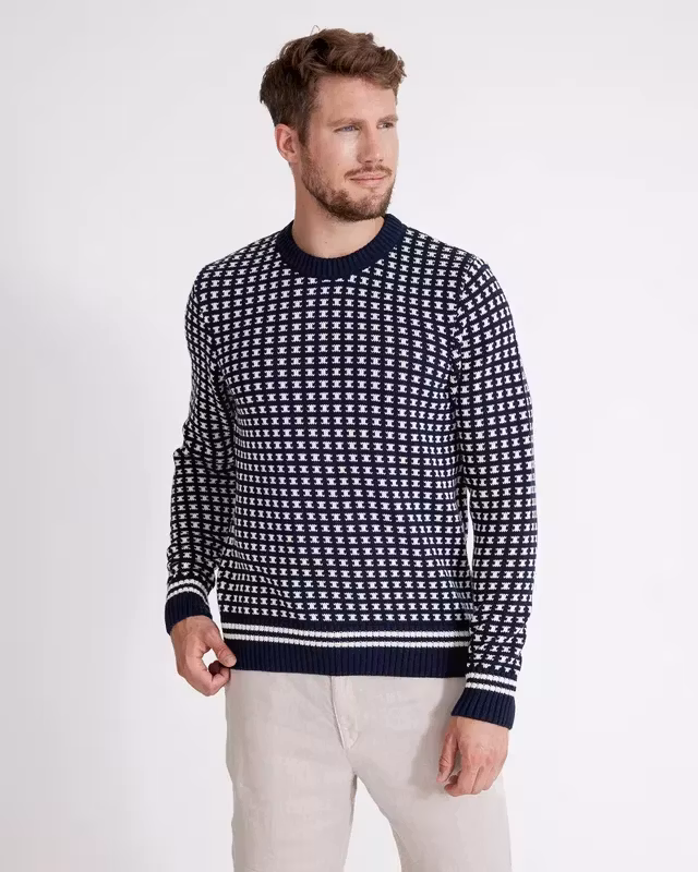 Holebrook - Brynolf Crew (Navy/ Ecru)