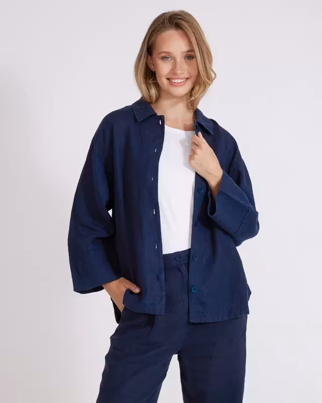 Holebrook - Luna Shirt Jacket (Navy)
