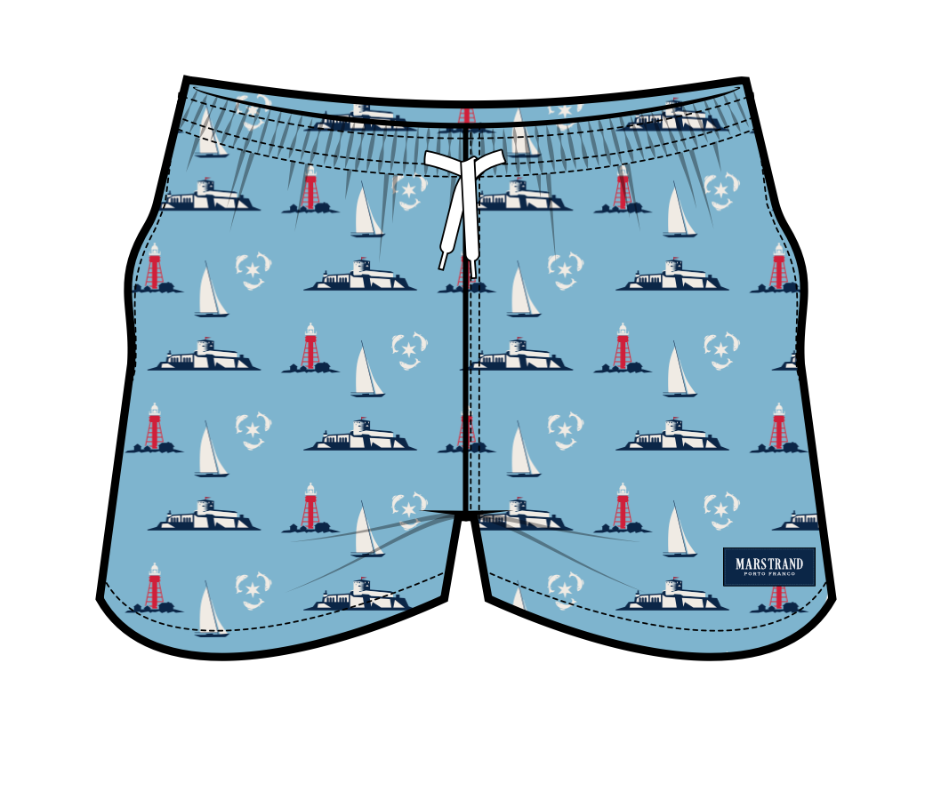 Peca - Marstrand Swimshorts (Stone Blue)