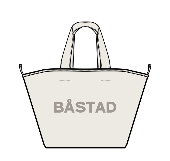 Peca - Båstad Canvas Beach Bag (Offwhite)