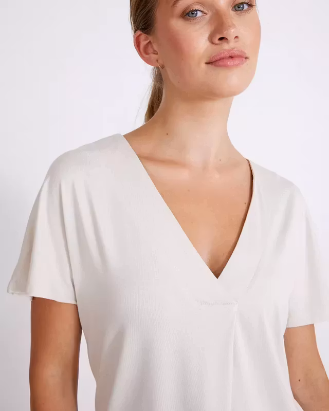 Holebrook - Asta V-Neck Top (Sand)
