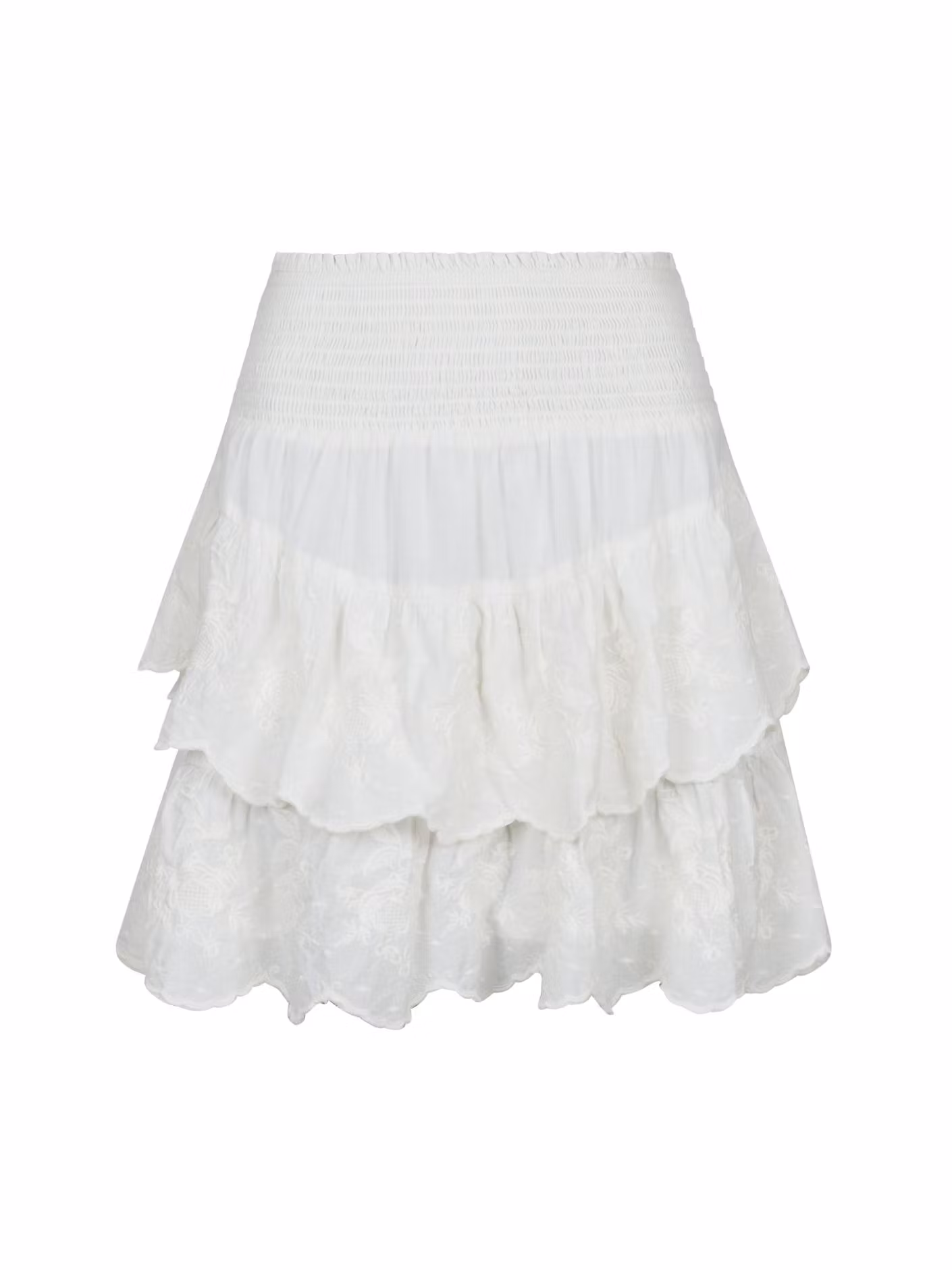 Neo Noir - Line Emb Skirt (Offwhite)
