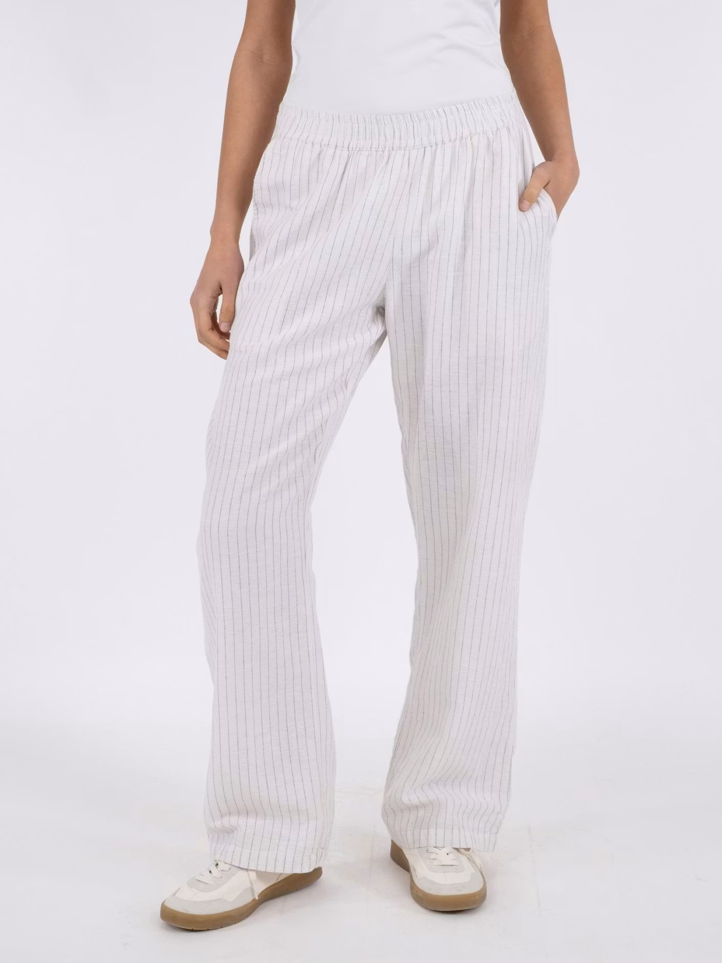 Neo Noir - Astra Simple Stripe Pants (Offwhite)