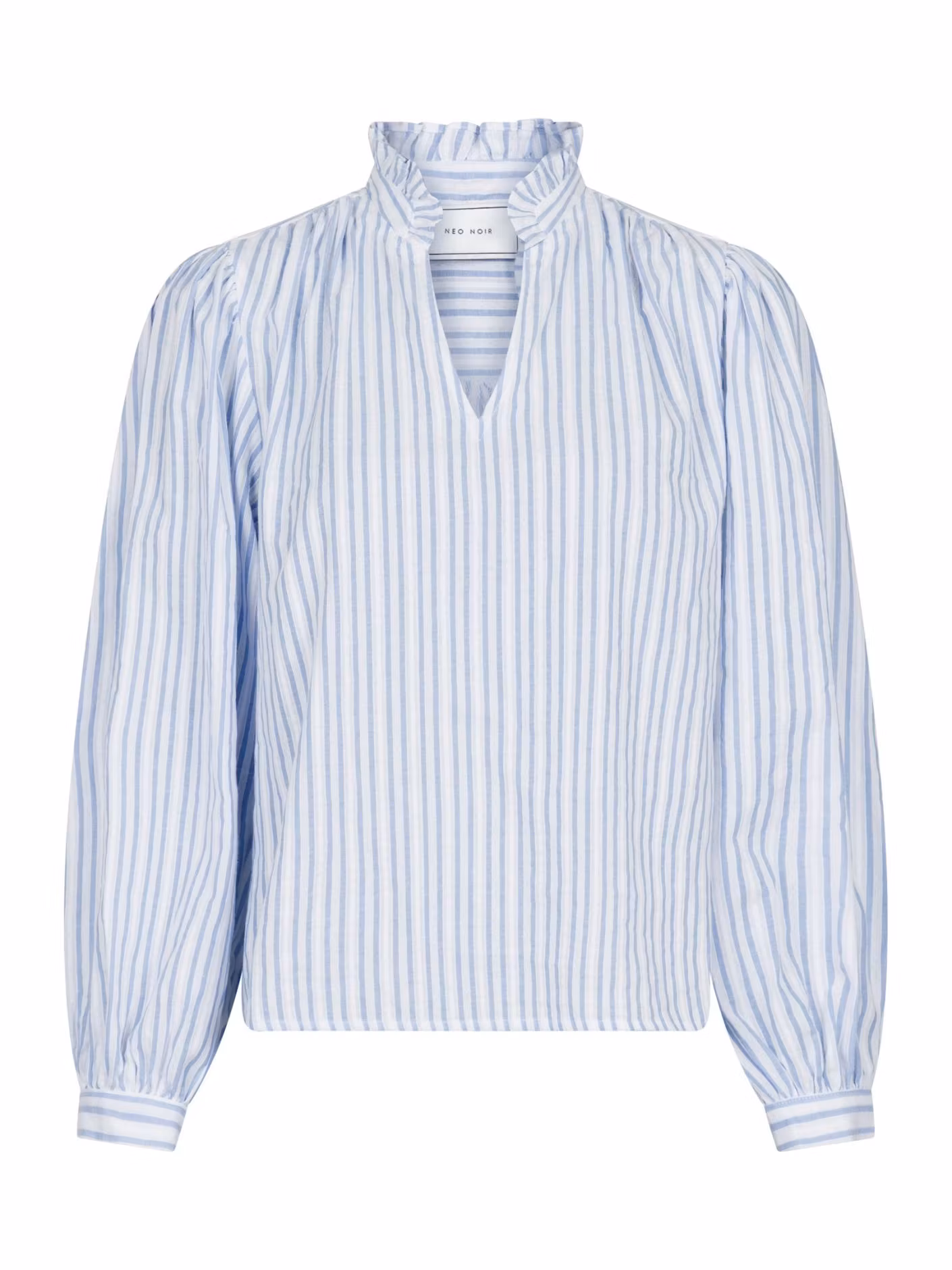 Neo Noir - Johanne Stripe Blouse (Light Blue)