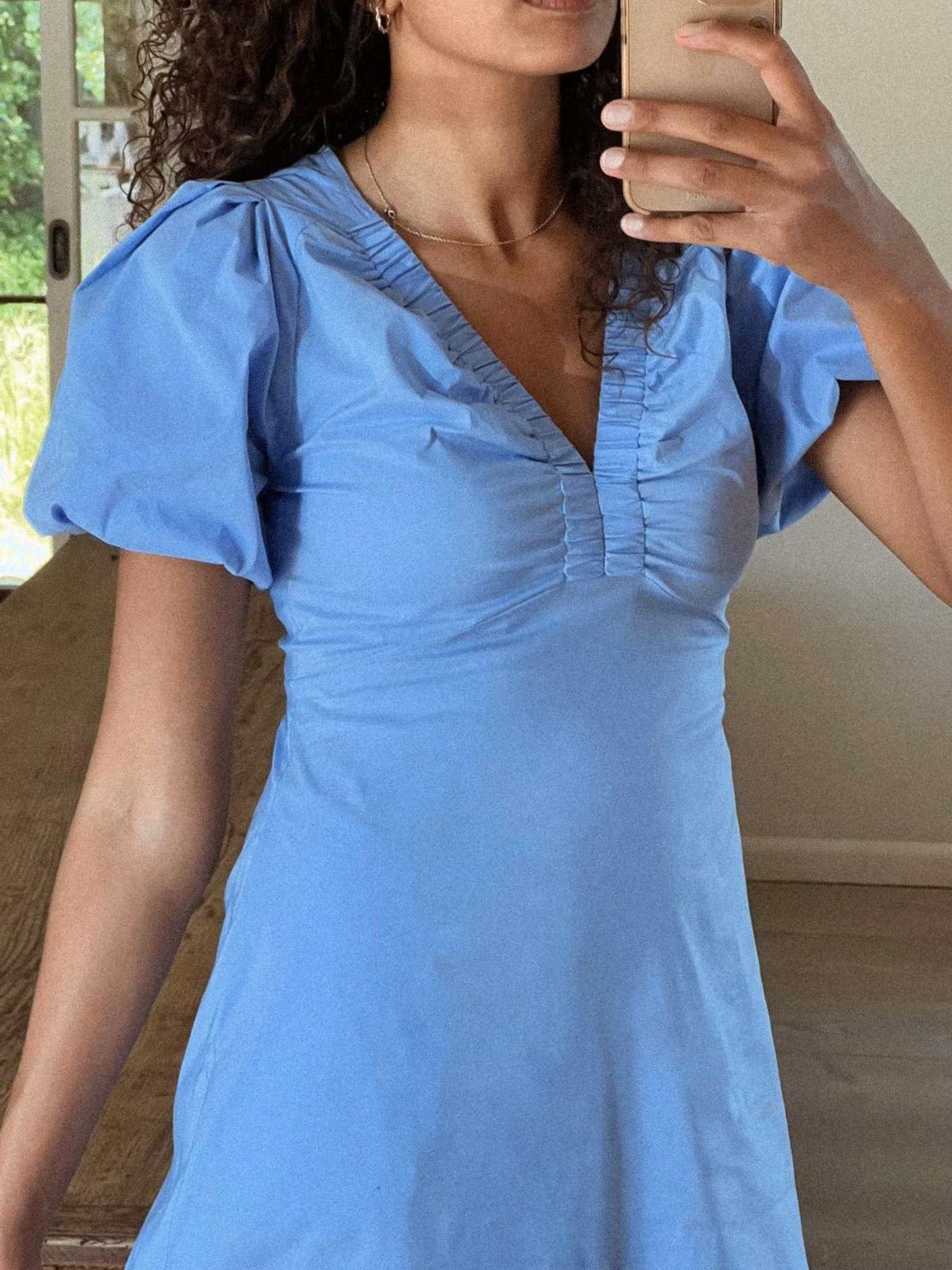 Neo Noir - Illana Poplin Dress (Sky Blue)