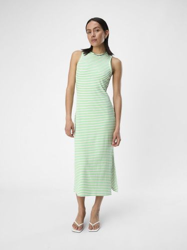 Object - OBJJAMIE S/L LONG DRESS AOP, White/ Green