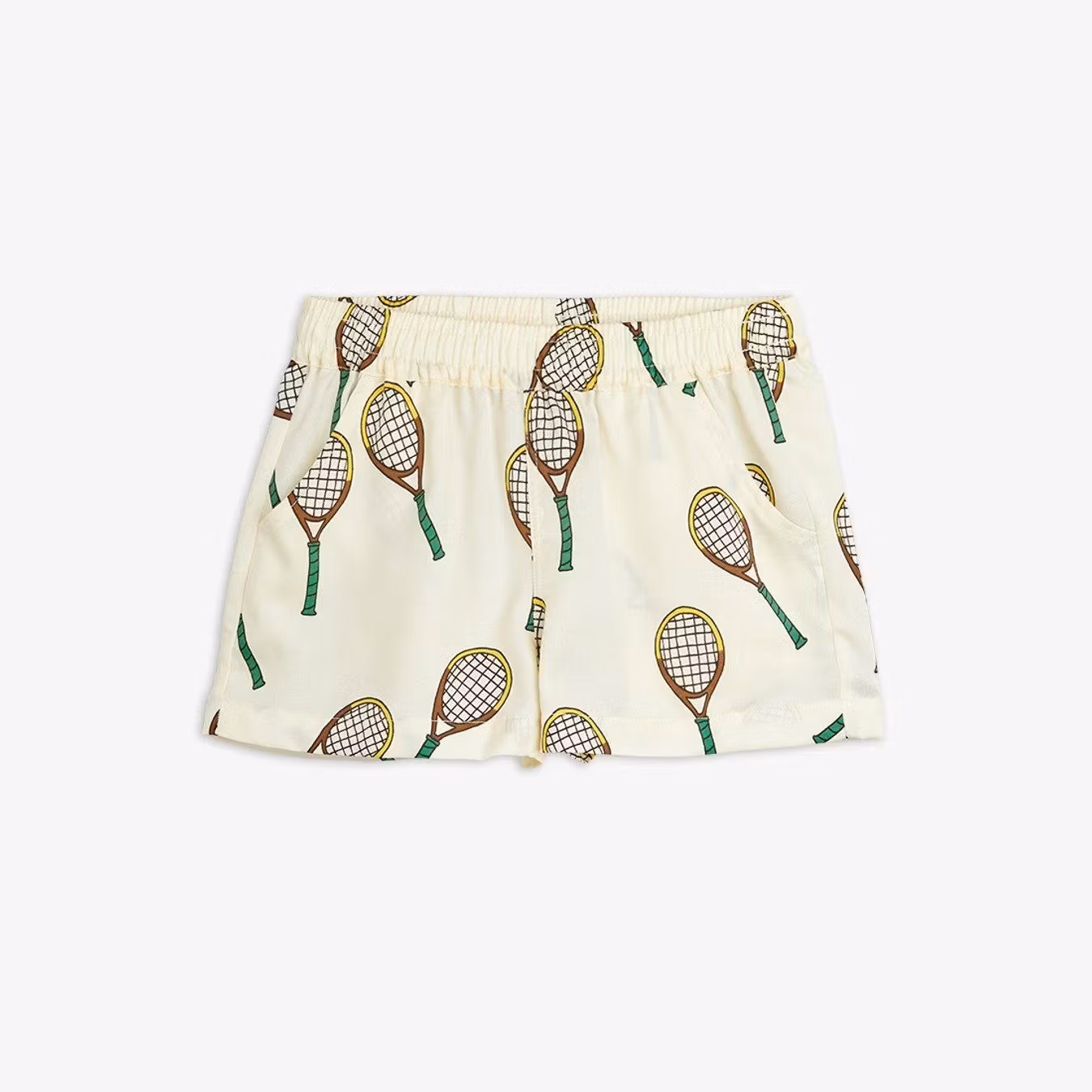 Mini Rodini - Tennis aop woven shorts (Offwhite)