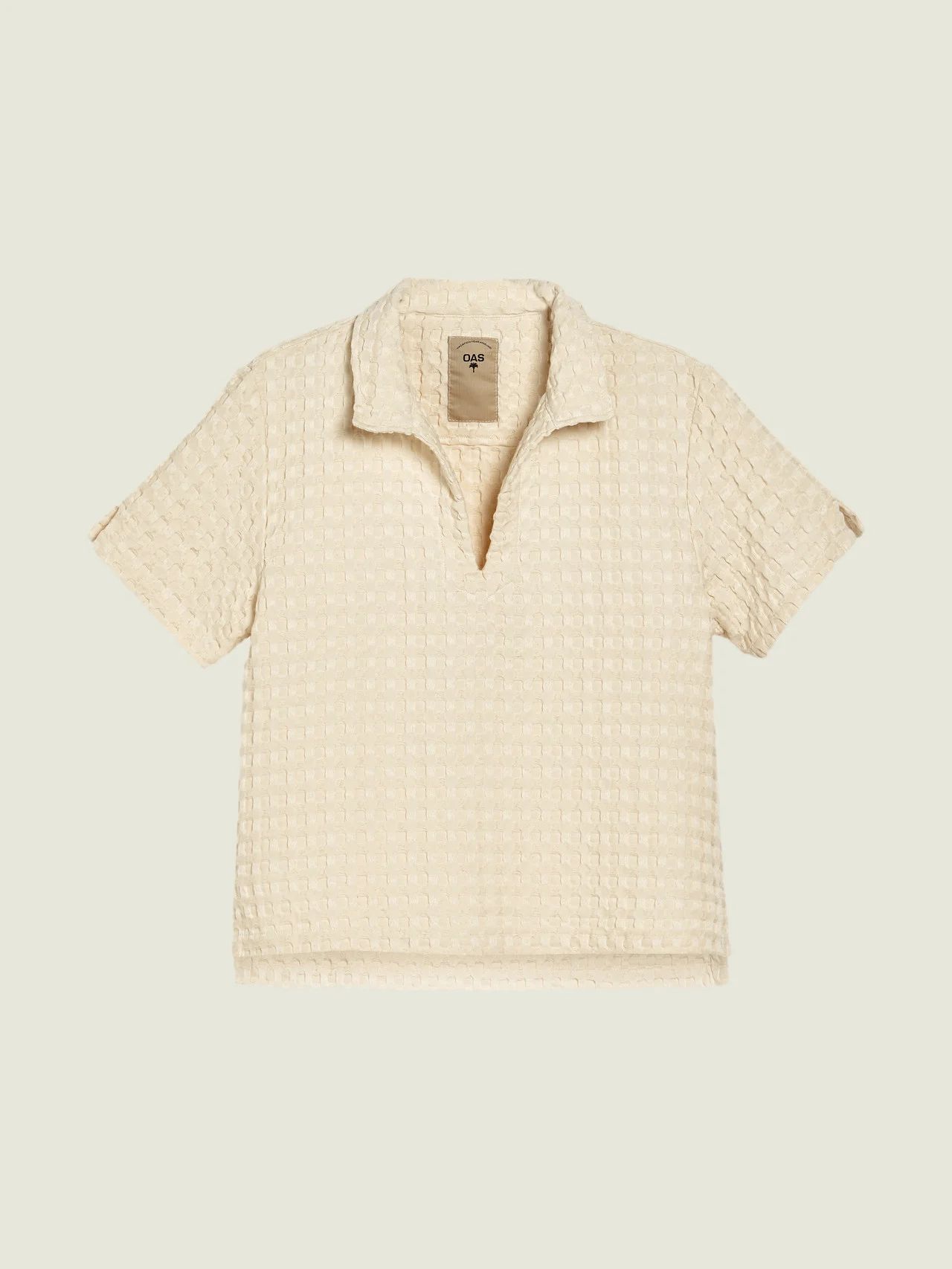 OAS Company - Ecru Jaffa Waffle Shirt