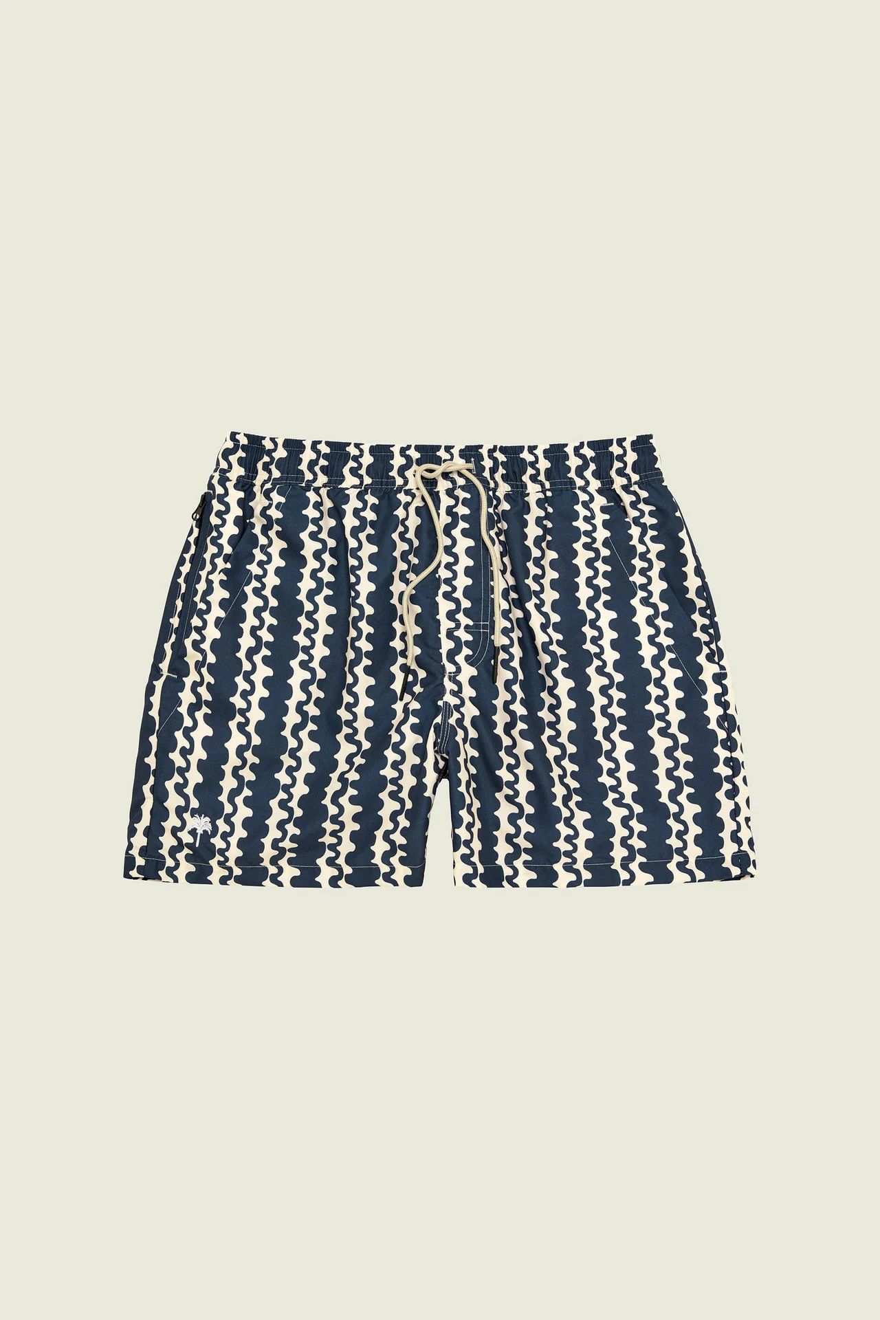 Oas Company - Blue Scribble Swim Shorts