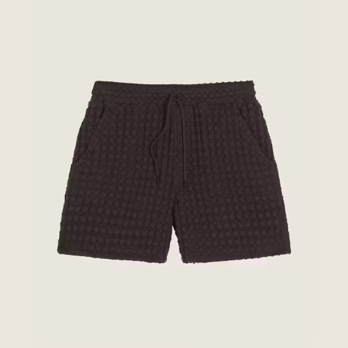 Oas Company - Nearly Black Porto Waffle Shorts