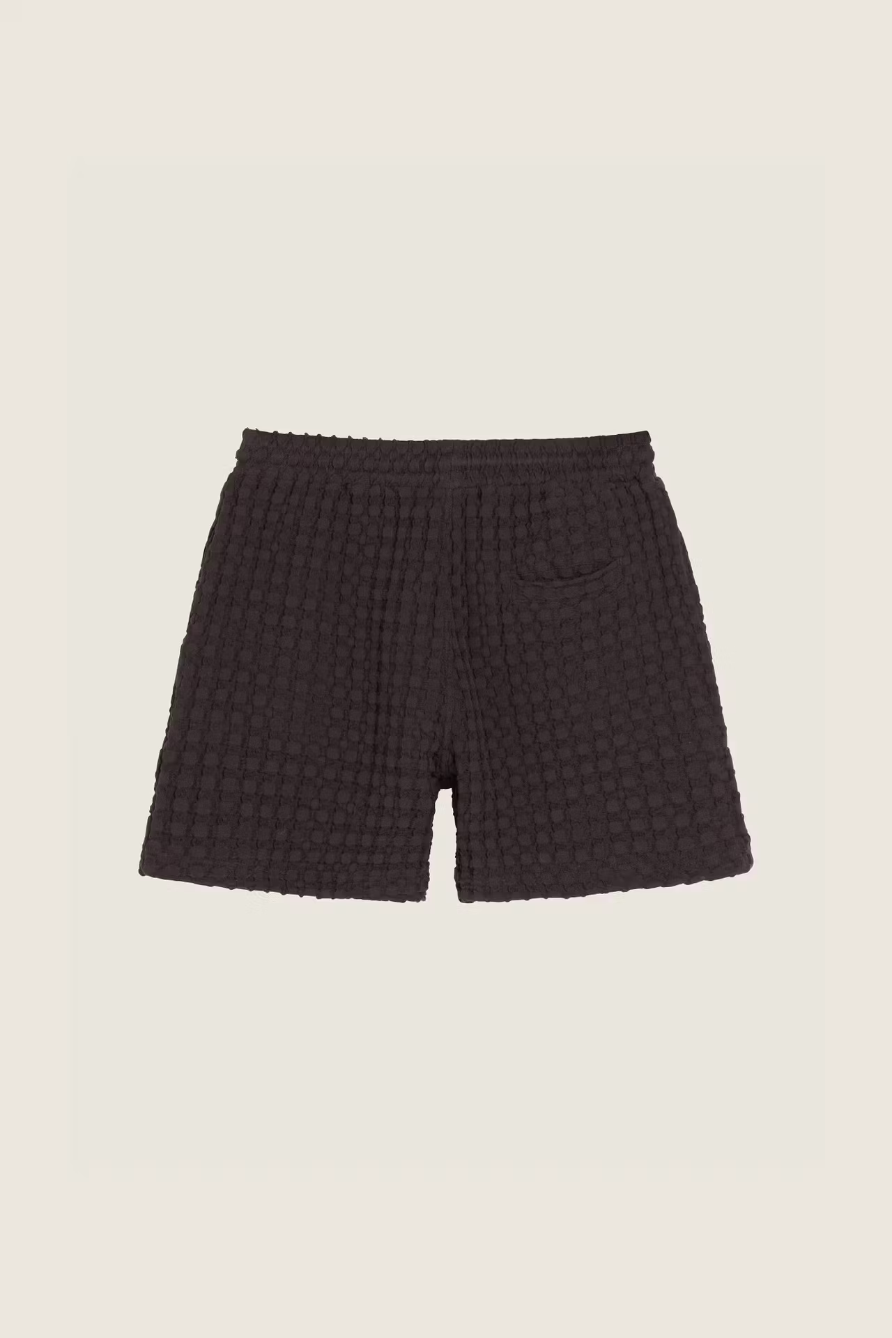 Oas Company - Nearly Black Porto Waffle Shorts