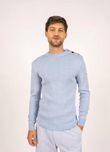 Saint James - Rochefort sailor jumper (Ciel Chine)