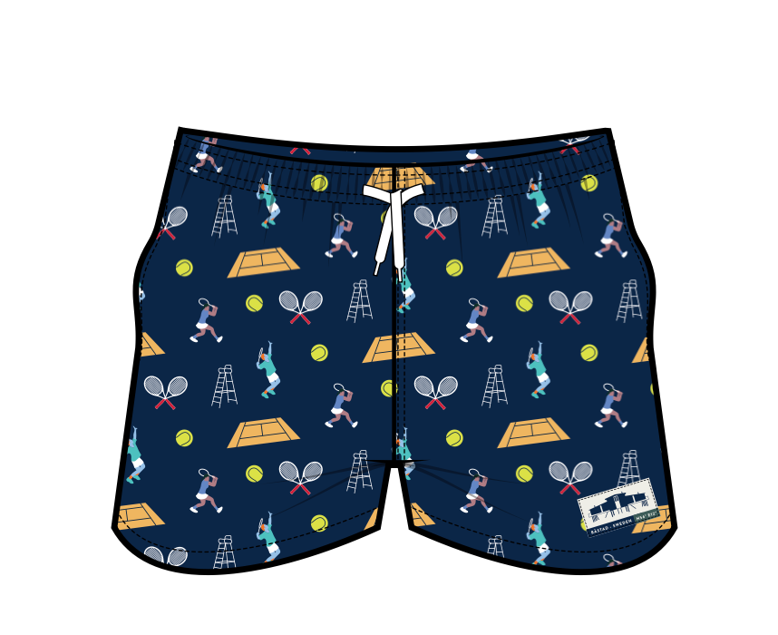 Peca - Båstad Tennis Swimshorts (Navy)