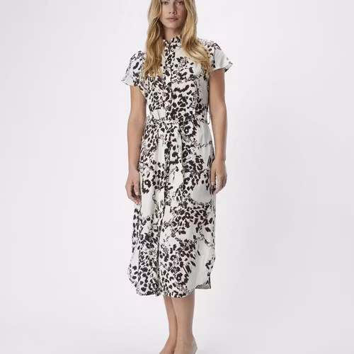 Object - OBJFILLA S/S SHIRT DRESS (White Sand)