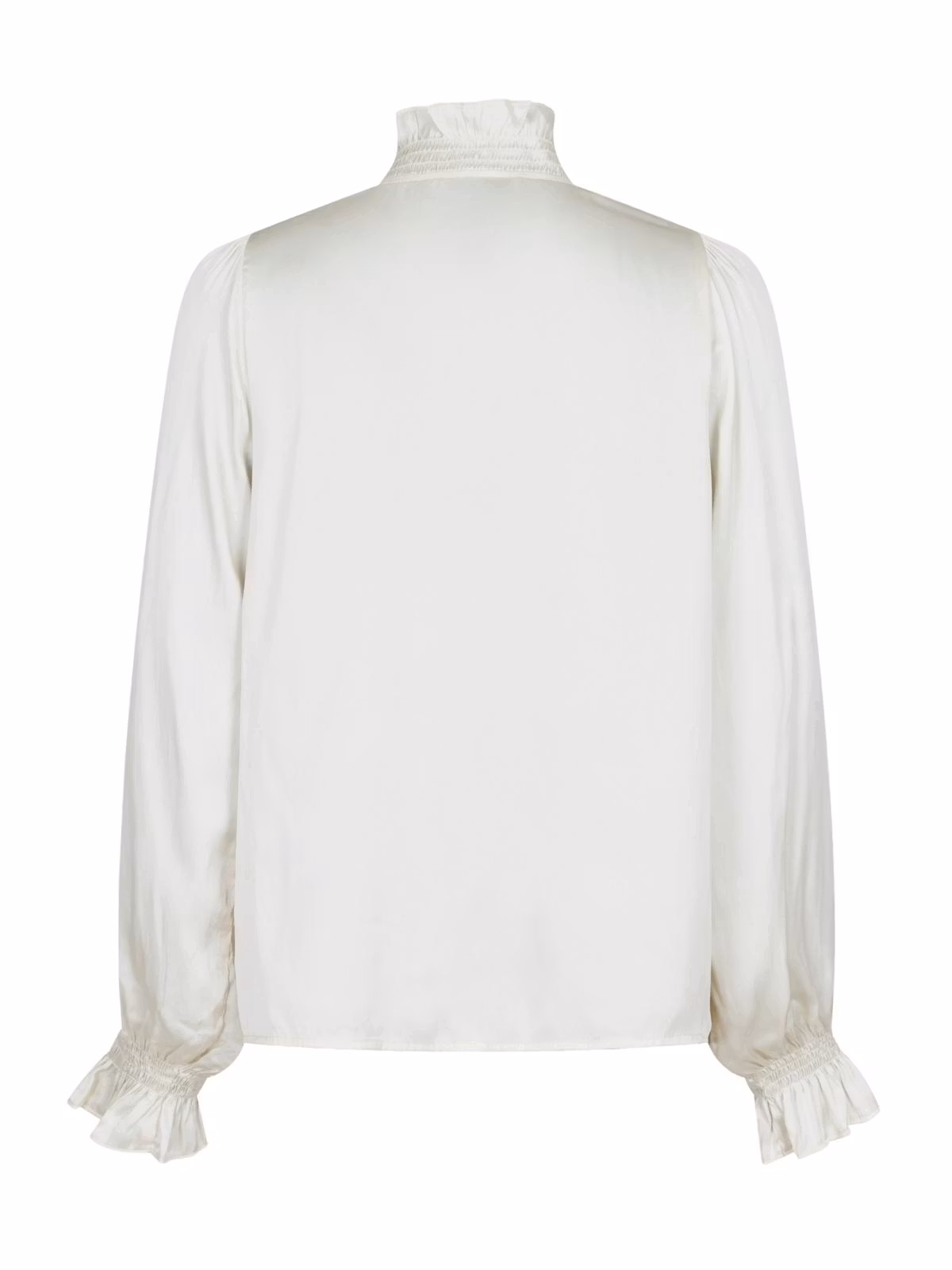 Neo Noir - Brielle Satin Blouse (Off White)