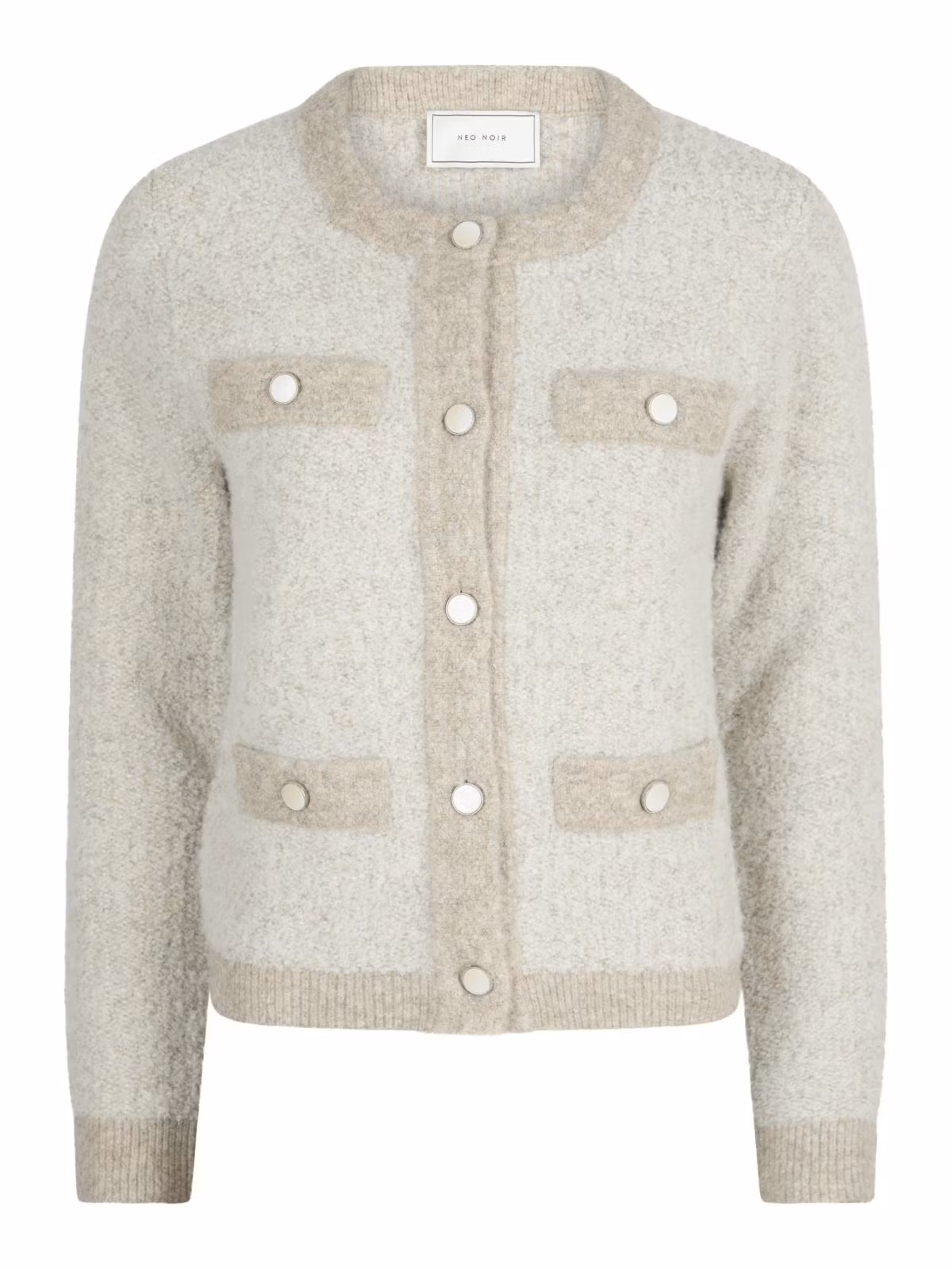 Neo Noir - Vivia Knit Cardigan (Beige Mel.)