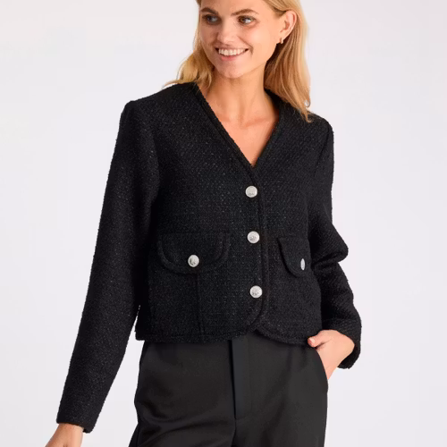 Neo Noir - Manua Boucle Jacket (Black)