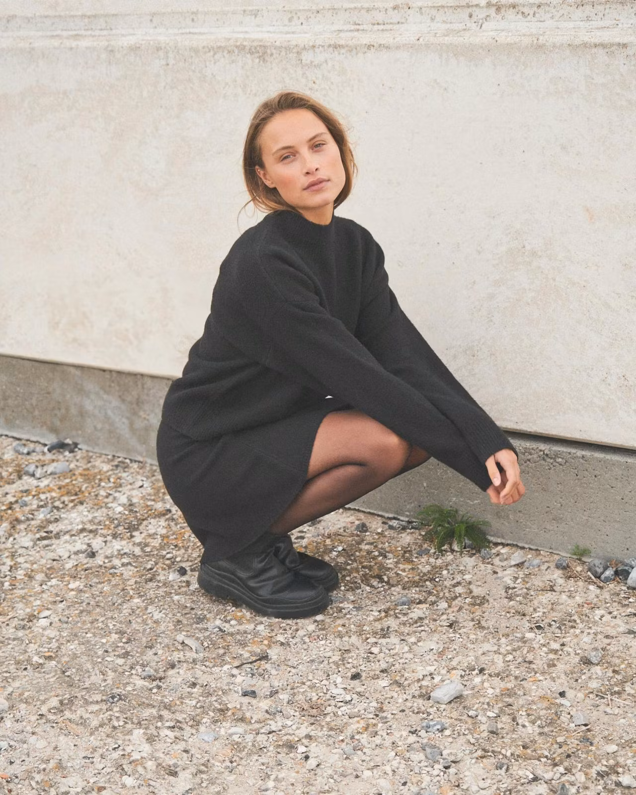 Neo Noir - Paulina Knit Blouse (Black)