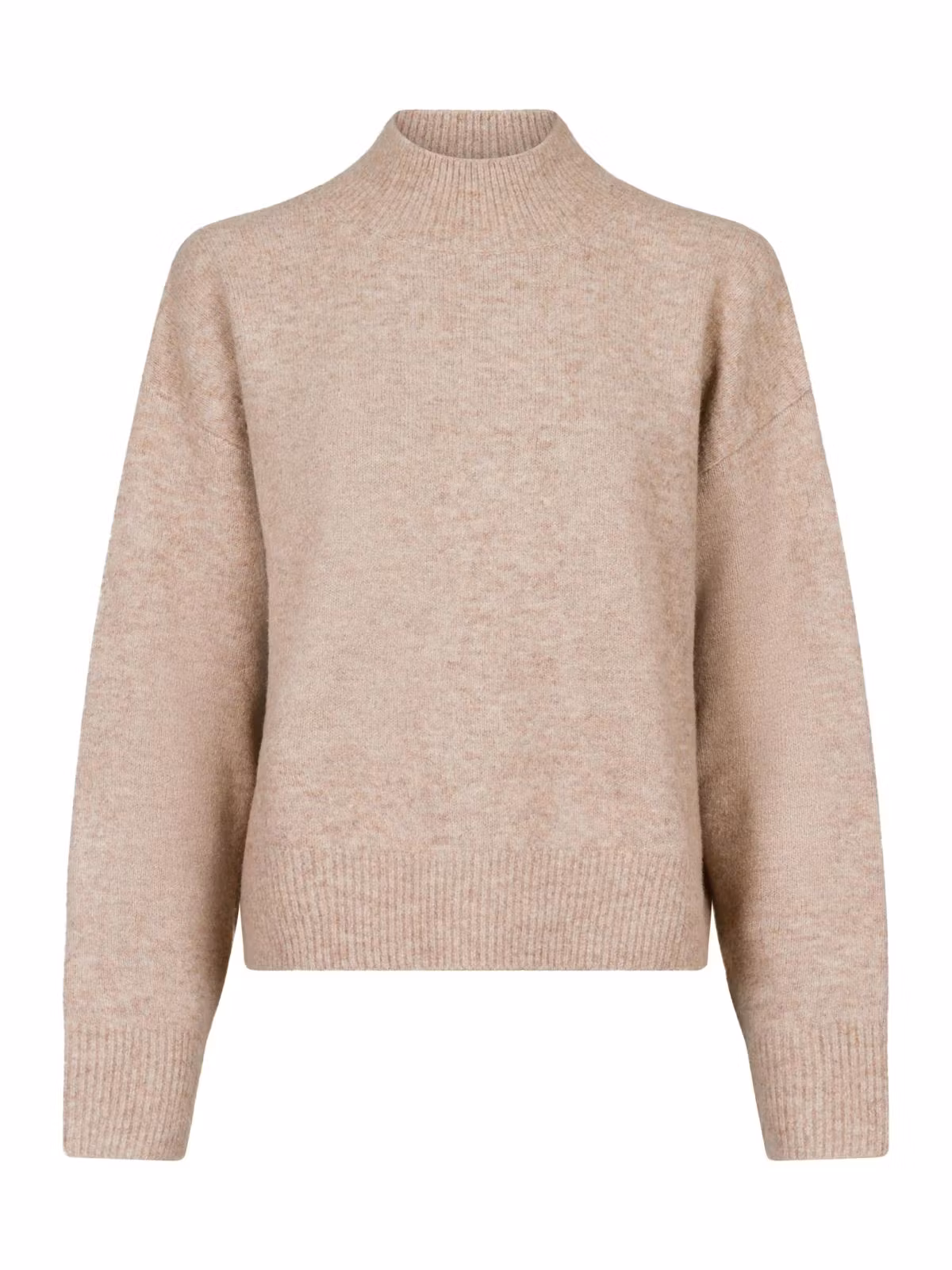 Neo Noir - Paulina Knit Blouse (Sand Melange)
