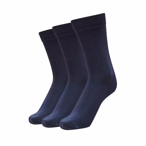 Selected Homme - SLH3-PACK COTTON SOCK NOOS (Navy)