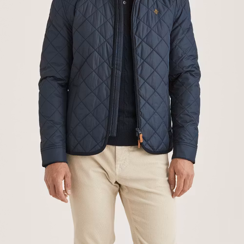 Morris - Teddy Quilted Jacket (Old Blue)