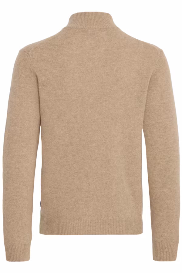 Casual Friday - CFKARL halfzip lambswool knit (Beige)